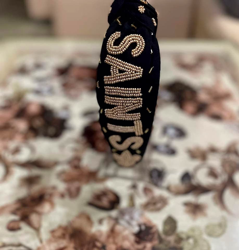 saints beaded headbands wholesale