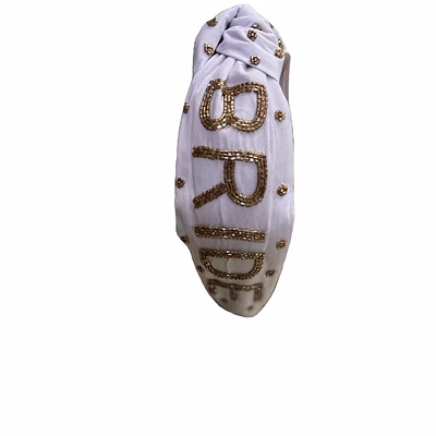 knotted velvet beaded hairbands for kids accessories