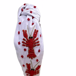 crawfish beaded headbands for boutique collections
