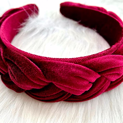 braided velvet headbands for fashion accessories