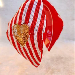 heart embroidered headbands wholesale