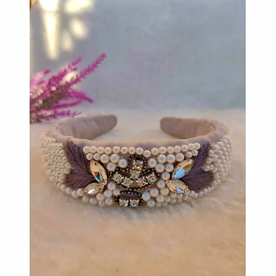 hand-beaded headbands for boutique accessory lines