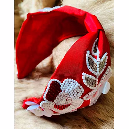 sky blue hand-beaded hairbands wholesale
