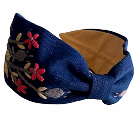 denim embroidered headbands manufacturer