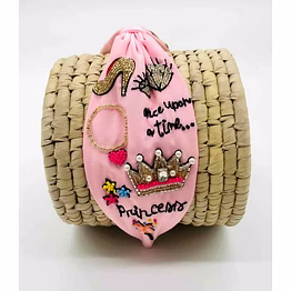 princess crown embroidered headbands for kids accessories