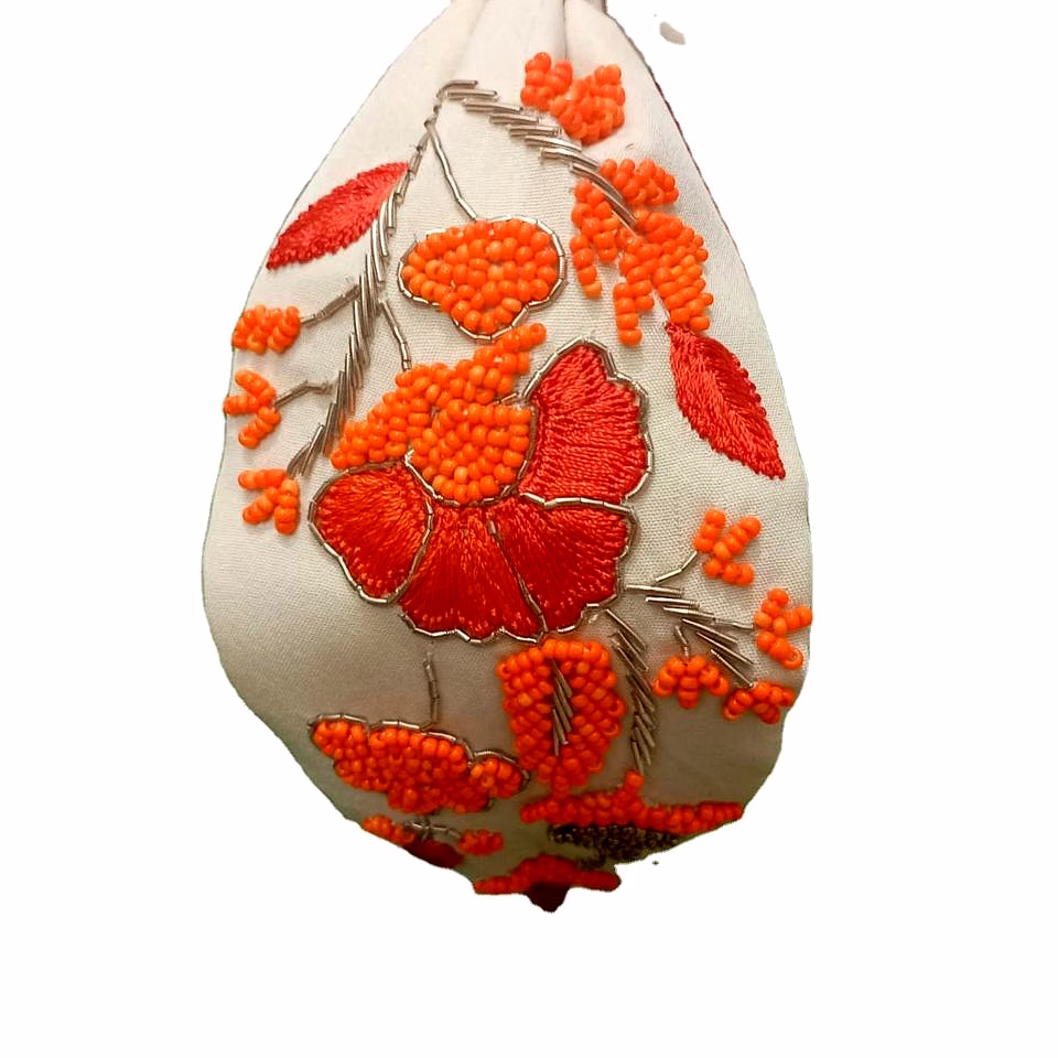 Handmade Flower Beaded Headbands for Women and Girls image 1