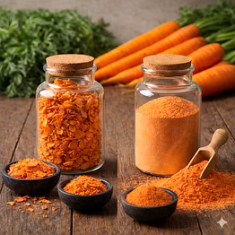 carrot powder bulk supplier | dehydrated powder ingredient for food & beverage