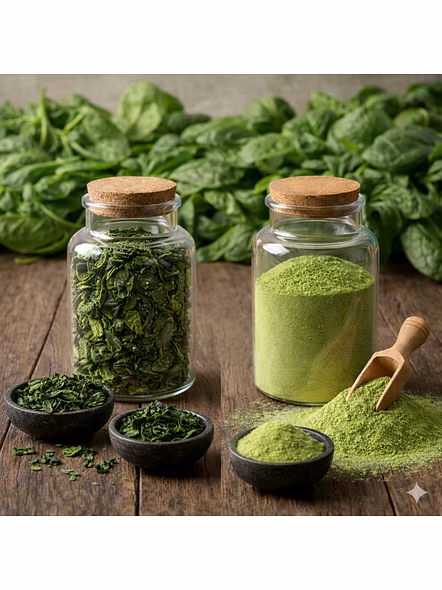 Spinach Powder Bulk Supplier | Dehydrated Powder Ingredient for Food & Beverage