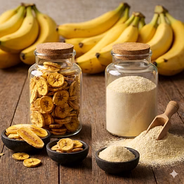 banana powder bulk supplier | dehydrated powder ingredient for food & beverage