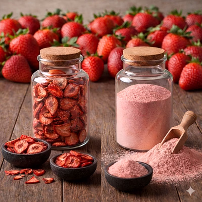 strawberry powder bulk supplier | dehydrated powder ingredient for food & beverage