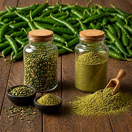 green chilli powder & flakes bulk supplier | dehydrated spice ingredient for food manufacturers
