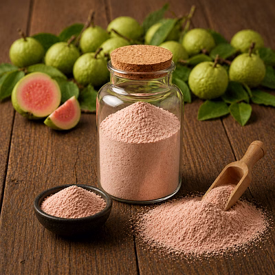 guava powder bulk supplier | dehydrated powder ingredient for food & beverage