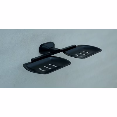 double brass soap dish