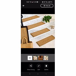 hand braided stair covera