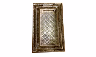 Mumtaz Pattern Tray Set of 3