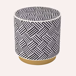 basket weave pattern stool