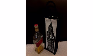 Single Bottle Jute Gift Bag