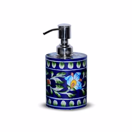 jaipur blue pottery decorative soap dispenser