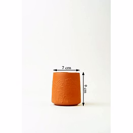 handcrafted terracotta drinking glass