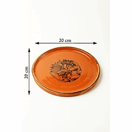 terracotta small serving plate