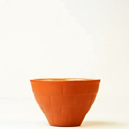 terracotta glazed curd bowl