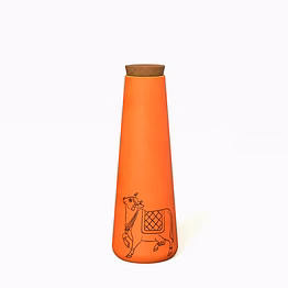 terracotta pichwai art bottle