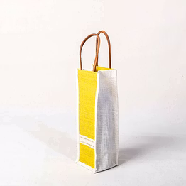 eco-friendly jute bag - bottle storage
