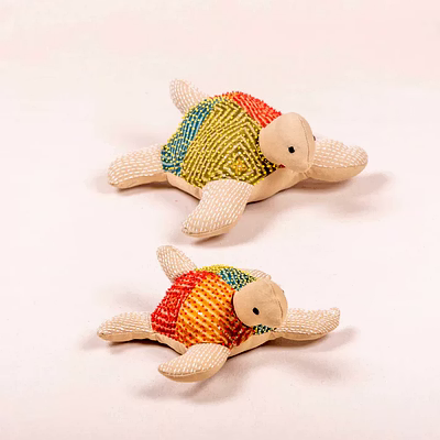 handcrafted turtle stuff toy