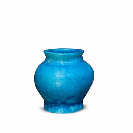 delhi blue pottery art matka vase