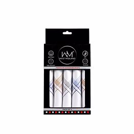100% cotton handkerchiefs pack of 5
