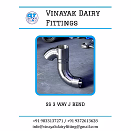 stainless steel (ss) j bend 3 way