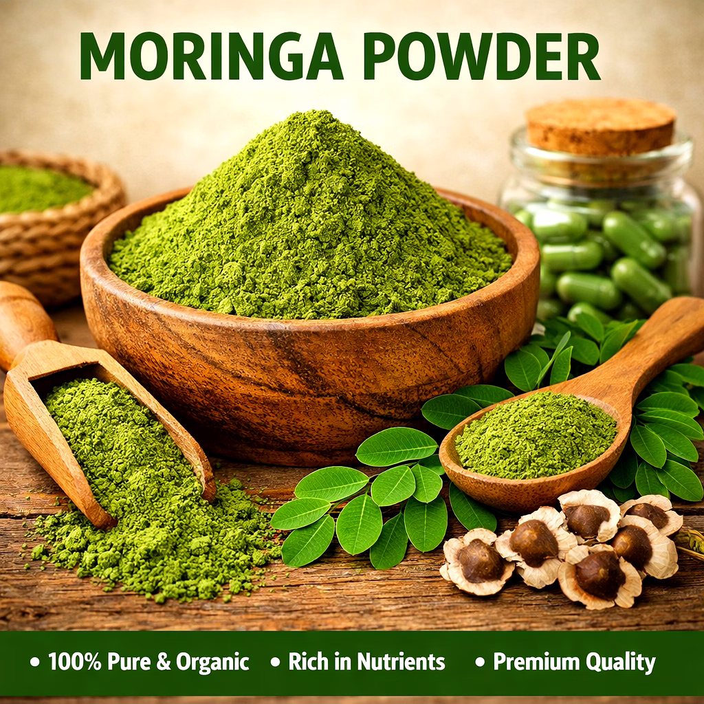 organic moringa leaves powder
