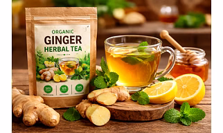 Premium quality export grade Organic Ginger herbal tea wellness products flavoured tea