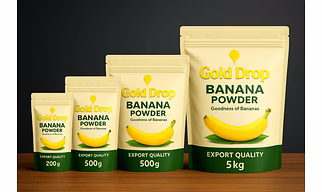 Dehydrated Banana Powder - Export Quality, Spray Dried.