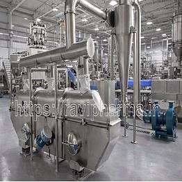 continuous fluid bed dryer
