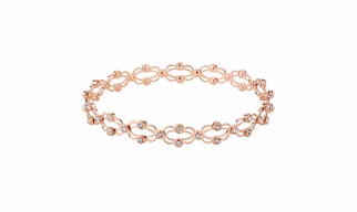925 Ring Bracelet with Adjustable Feature | Sterling Silver Rhodium Plated Ring