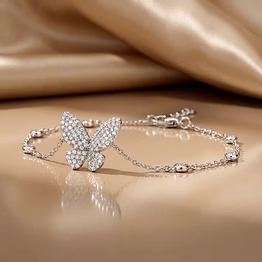 silvara butterfly diamond elegant bracelet