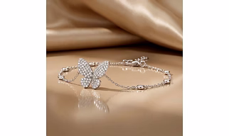 Silvara Butterfly Diamond Elegant Bracelet