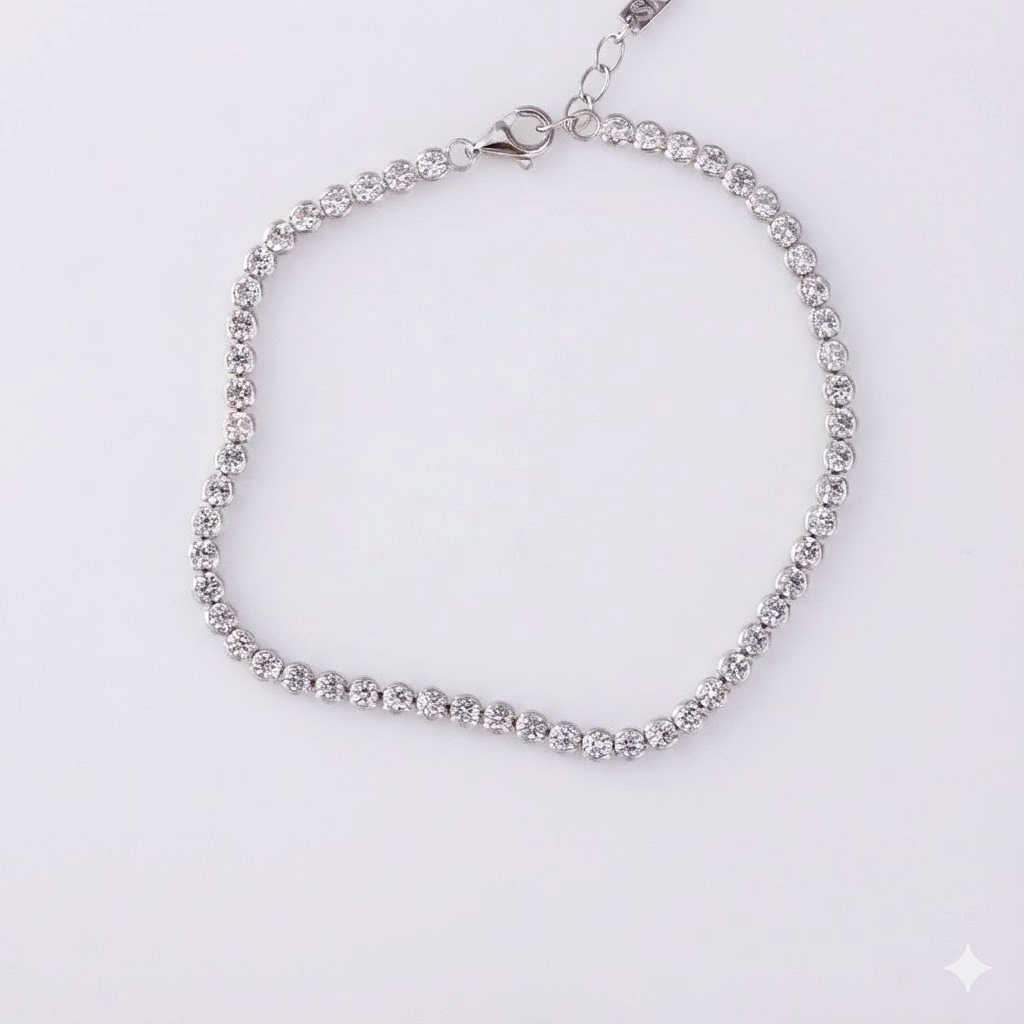 Silvara Diamond- BR2 925 Sterling Silver Tennis Bracelet image 2