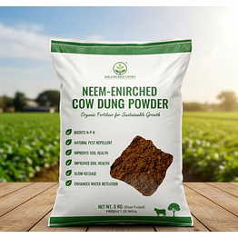 neem enriched cow dung powder manure
