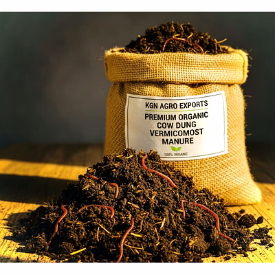 cow dung vermicopost organic manure