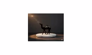 Camel (Unt) 600-Year-Old Bidri Silver Art Gifting Handicrafts