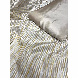 pure viscose simmer fabric with jari lining
