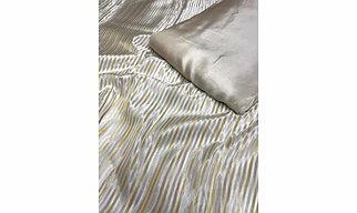 Pure viscose simmer fabric with jari lining