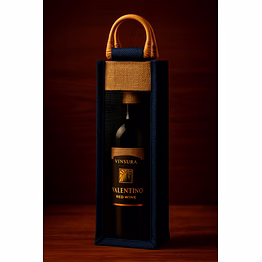 jute wine bag (single bottle)