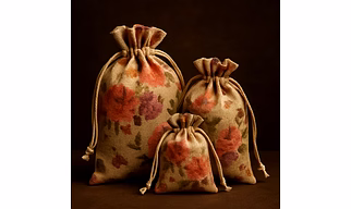 Jute Potli / Drawstring Bag