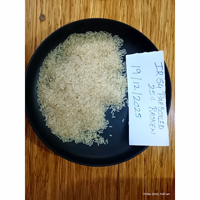 ir64 parboiled 25% broken