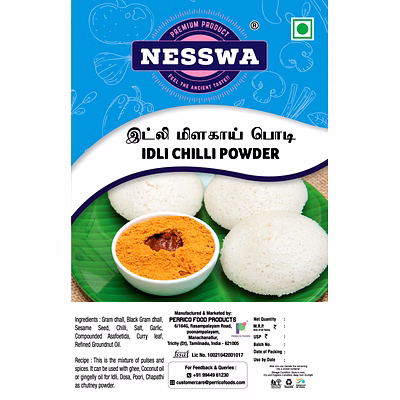 nesswa premium idly chilly powder - spice blend for enhanced flavor