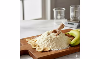 Unripe Banana Powder (With Peel and Without Peel)
