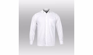 Men’s Classic White Formal Shirt with Pocket – Regular Fit